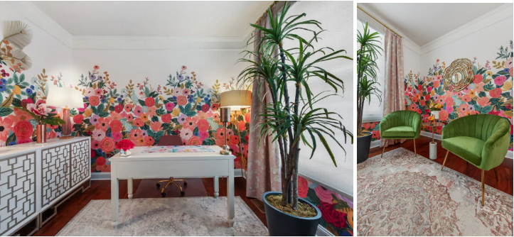 Floral Home Office