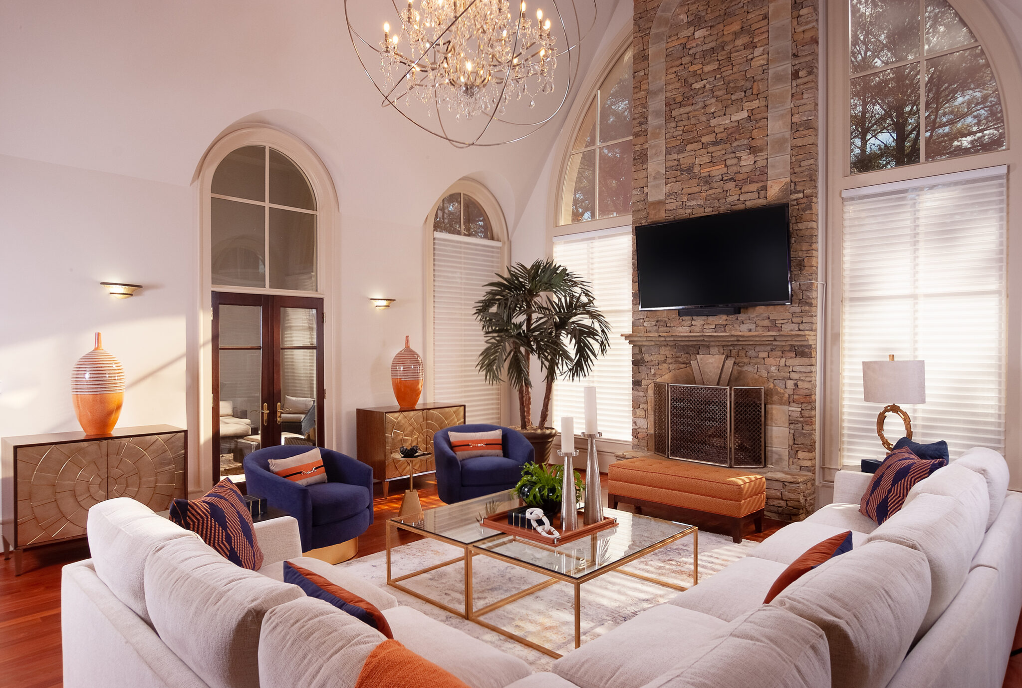 Biophilic Living Room Interior Design 